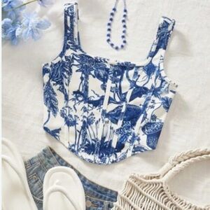 NWT Bodycon high-low Crop Top Size L